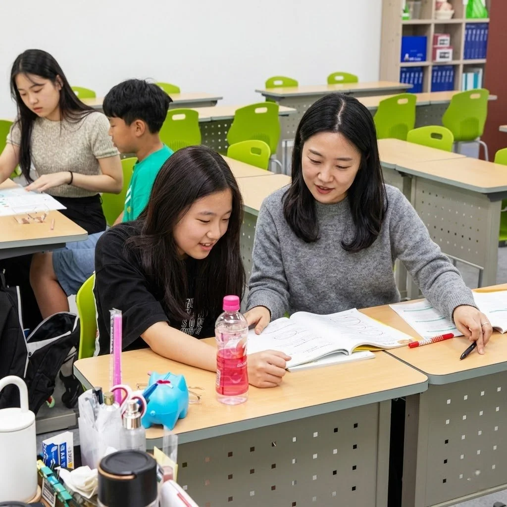 선암동 중1 영어학원 내부 사진